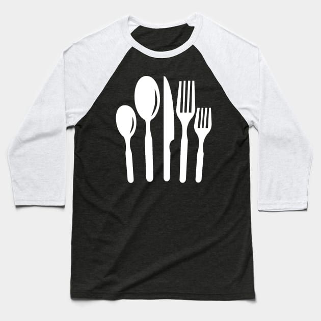 cutlery Baseball T-Shirt by FromBerlinGift